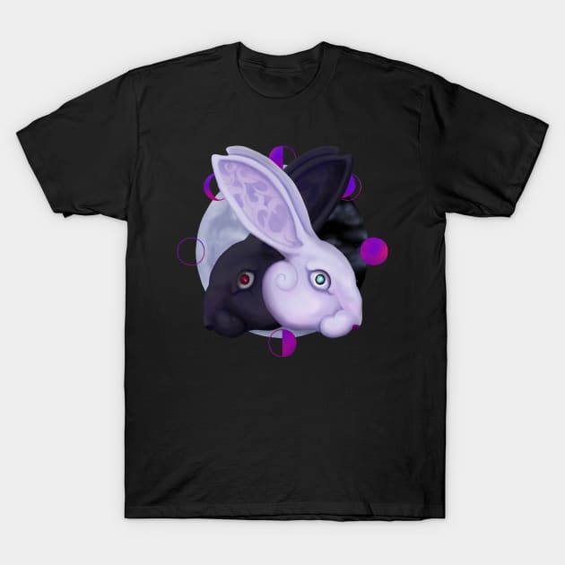 Moon rabbit T-Shirt by SaintQuinn